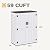 DWVO 59 Cu. Ft. Vertical Storage Shed, Weatherproof Outdoor Tall Cabinet with Double-Wall Panels and Floor, Lockable Resin Shed for Garden, Garage, Patio, Light Gray (Shelves Not Included)