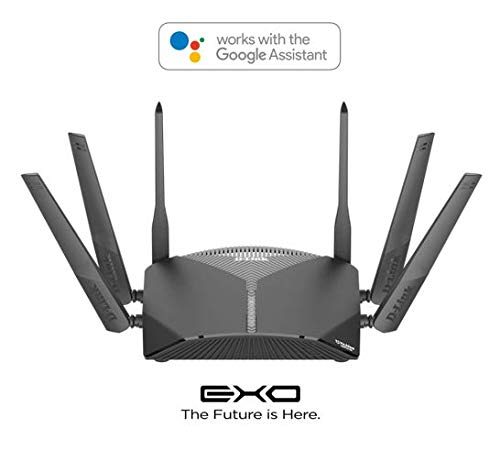 D-Link Roteador Wireless EXO AC 3000Mbps com sistema MESH e comandos de voz Google/Alexa + FOTA, Pre