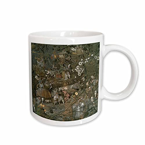 3dRose The Fairy Fellers Master Smoke Richard Dadd 1855 Fantasy Fairy Painting Ceramic Mug, 11-Ounce