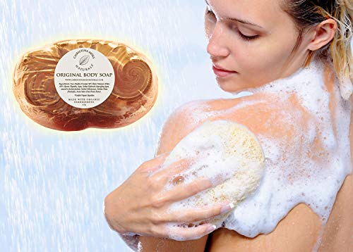 Body Soap Glycerin Bath Bar Made With Organic Oils & Gentle, Skin Soothing & Moisturizing Ingredients, Non Drying, Non Irritating. For Women & Men - No Harmful Chemicals - 2 Bar Set. Christina Moss Naturals #TOP6
