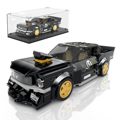 Mould King 27024 Speed Champion Race Car Building Toys musteng Super Car Building Sets with Acrylic Display Case Collectible Model Cars Construction Toys For Adult(414 PCS)