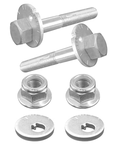 AUGREX 2 Pack Lower Suspension Arm Alignment Camber Bolt Fit for Nissan Armada 5.6L 2004-2015 and Pathfinder 4.0L 2005-2012, Replace 545802S400 545802S40A