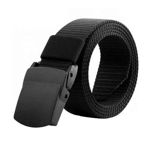 BESTYASH 3PCS Quick Drying Canvas Belt for Men Breathable and Outdoor Training Belt with Plastic Buckle for Sports and Hunting