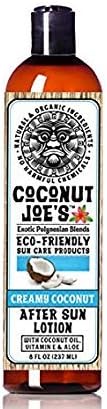 BANDFOW Creamy Coconut After Sun Lotion by Coconut Joe's | Enriched with Coconut Oil Vitamin E and Aloe, Deeply Moisturizes Your Skin, 8 Ounce Bottle