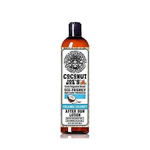 BANDFOW Creamy Coconut After Sun Lotion by Coconut Joe's | Enriched with Coconut Oil Vitamin E and Aloe, Deeply Moisturizes Your Skin, 8 Ounce Bottle