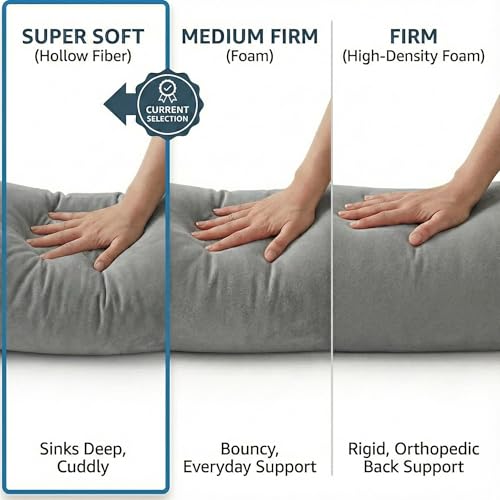 Image of Wakefit Super Soft Bolster Pillow | Set of 2 | 25x10 Inch | Hollow Fiber Filling & Premium Textured Upholstery Fabric | Machine Washable Pillows | for Bed, Sofa & Diwan - Yellow