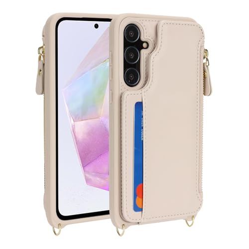 Cavor for Samsung Galaxy A35 5G Case Wallet for Women, Cream by Cavor - Used condition - Image 6