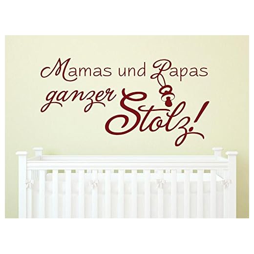 Väggtatuering klistermärke tatuering design speciella mammor och pappor stolthet, 091 guld, 109 x 57 cm