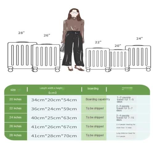 Duffle Bag 20-inch Trolley Suitcase, Password Box, Universal Wheel Boarding Suitcase, Fashionable Leather Suitcase Suitcase Tags(A,20in)2