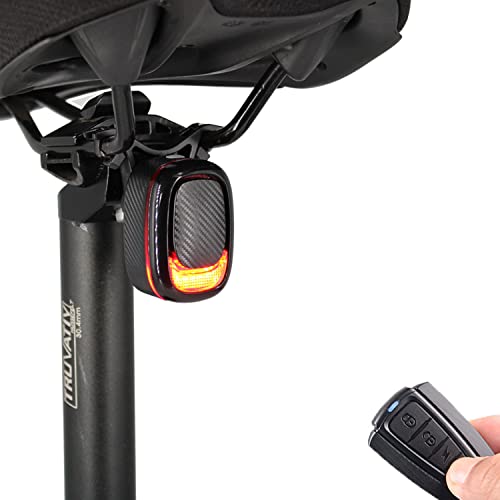XIAOKOA Feux Arrière pour Vélos,Feu Arrière de Vélo à Alarme Intelligente,Feu Arrière étanche Rechargeable par USB,avec Télécommande sans Fil Cover