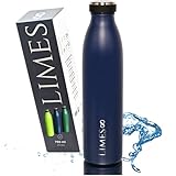 Trinkflasche Edelstahl Thermosflasche 0,75l - Isolierte Wasserflasche - Geschirrspüler geeignet - auslaufsichere Isolierflasche doppelwandig - Thermoskanne Kohlensäure geeignet