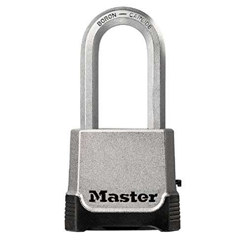 Preisvergleich Produktbild MASTER LOCK Hochleistungsvorhängeschloss [Schlüssel + Zahlenkombination] [Zinkgehäuse] [Außenbereich] M176EURDLH - Ideal für Lagerräume, Garagen etc.