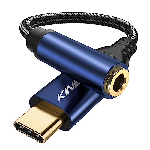 Image of Kinsound USB Type C to 3.5 mm Audio Jack Connector with DAC Headphone Converter Adapter Compatible with iPhone 16, Galaxy S24 /S23 /S22,OnePlus12 /11 /10 /9 /8,Pixel 9 /8 /7 & Other Type C Phones