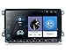 Produktbild Autoradio mit Navi, 9 Zoll Touchscreen Monitor Android 2GB+32GB GPS WiFi 2 Din Car Stereo Bluetooth Lenkradsteuerung Tuning für VW Skoda SEAT Polo Golf Passat Touran T5 Octavia