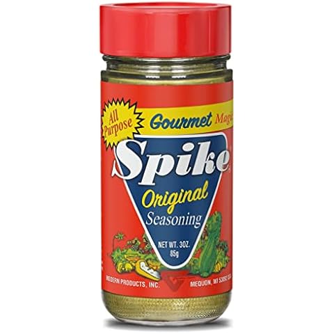 Spike Seasoning, Original Gourmet Magic Seasoning Salt Blend - Seasonings and Spices for Cooking, Popcorn Seasoning, All-Purpose Seasoning for More Flavorful, Healthy Meals, 3 Oz Cover