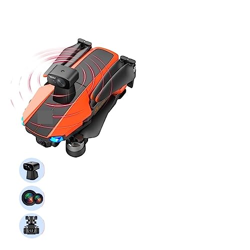 LEVABE Dron X22 6K Profesional cardán de 3 Ejes sin escobillas GPS 5G WiFi 360 evitación de obstáculos 5,7 KM 33min Vuelo RC Dron Quadcopter (Color : X22-EVO-3Batt-64G)