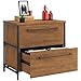Sauder Iron City Lateral File, Checked Oak Finish