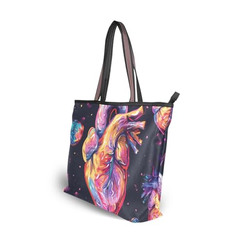 Image of Women Tote Bag, Large Shoulder Hobo Bags Casual Handbags Big Capacity Shopping Work Bag for Vacation, 5