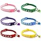 JEYORZY Katzenhalsband, 6 Stück Katzenhalsbänder Quick Release, Kitten Halsband mit Glocke, Verstellbar Katzenhalsbänder mit Glocke und Sicherheitsverschluss für alle Hauskatzen