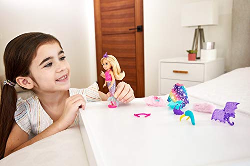 Barbie Chelsea Dreamtopia Muñeca se disfraza con accesorios de moda y disfraces de juguete (Mattel GTF40)
