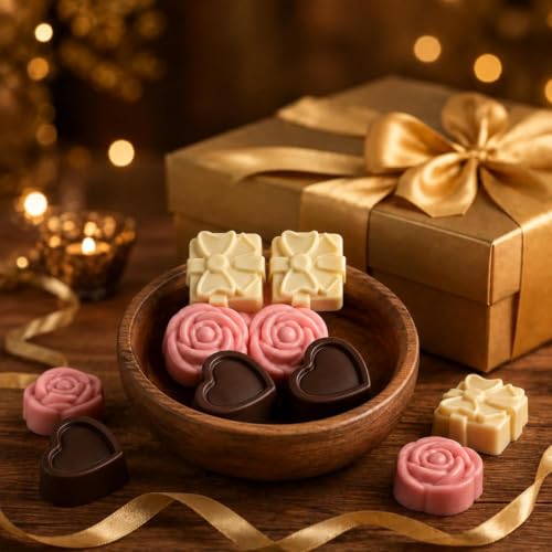 Image of 6 Pcs MIX Chocolate Gift Pack | Premium Handmade Chocolates | Dark, Milk & White Chocolate Gift Pack | Belgium Chocolate for Birthday Gift
