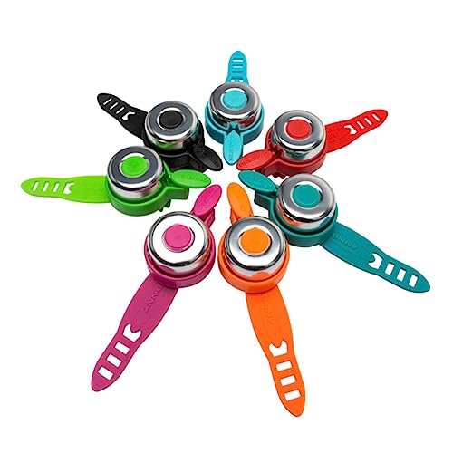 KOMBIUDA Handle-bar Bell Windmill Bike Decoration Set for Boys and Girls Bike Accessories Pink