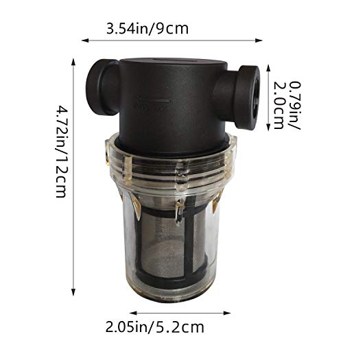 3/4" Female Npt In-Line Strainer With 100 Mesh Stainless Steel Filter Screen (3/4“ 100 Mesh) #TOP1