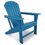 PIZATO Modern Adirondack Chair, Weather Resistant Durable HDPE Poly Composite Adirondack Chairs with