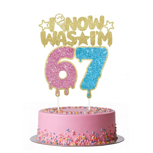 I WAS 6 NOW I'M 7 Cake Topper, 6 7 Birthday Decoration,I WAS 6 NOW I'M 7 Birthday Decorations,6 7 Birthday Decorations Boy