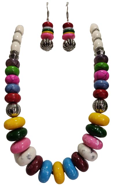 Resin Bead With Oxidized Girls Jewellery Set | Multicolor (B0B8F316WB) Amazon Price History, Amazon Price Tracker
