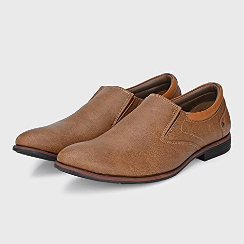 Image of Centrino Men's Classic Moccasins Non-Lace Up Formal Shoes for Office, Party,Wedding | Dress Shoes | Extra Cushioning Insole | Lightweight & Comfortable (7957)