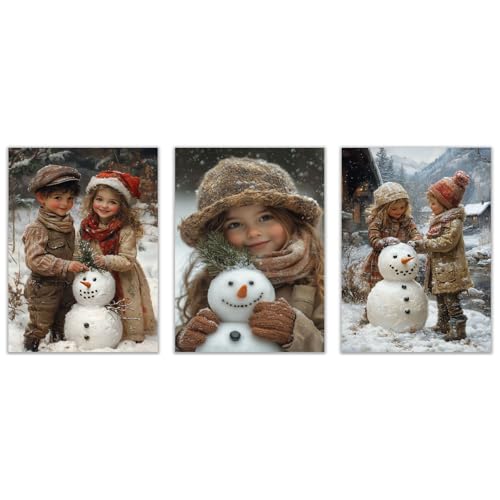 NEKAOEU(lJIE) 3Zbg NX}X ǃA[gG ~̒j̎qƏ̎q 킢NX}X~̃|X^[[NAzf[fR[VAv~AM[bvLoX ʐ^pl(zCg 6)-40x60cmx3 z