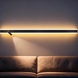 💯 [Diseño Moderno]:La aplique pared interior destaca por su diseño minimalista con forma rectangular geométrica: simple, elegante y única. La Luz de Lectura es giratoria 330°/90°. La lampara pared LED principal emite una luz brillante y delicada a su alrededor, La luz de lectura de tiene 10 centímetros de largo. Puedes ajustar fácilmente la luz de lectura a donde la necesites, lee cómodamente sin molestar a tu compañero que está adormilado