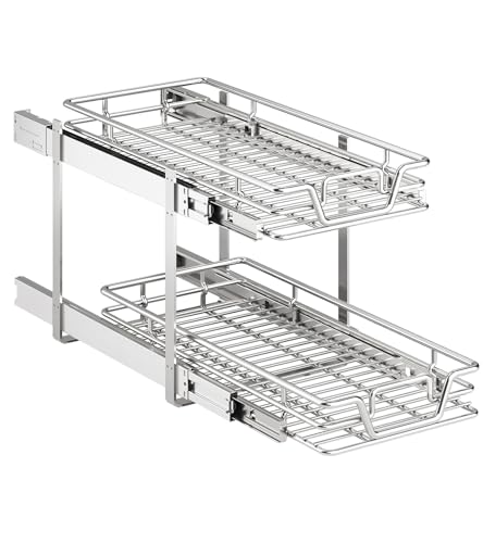 QUYUWU 2-Tier Pull Out Shelf