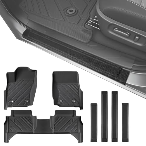Image of TAPTES Floor Mats & Door Sill Guards for Toyota Tacoma Double Cab 2024-2026