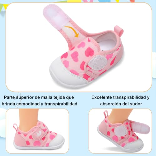 Image of FEETCITY Baby First Walking Shoes Boys Girls Infant Crib Shoes Breathable