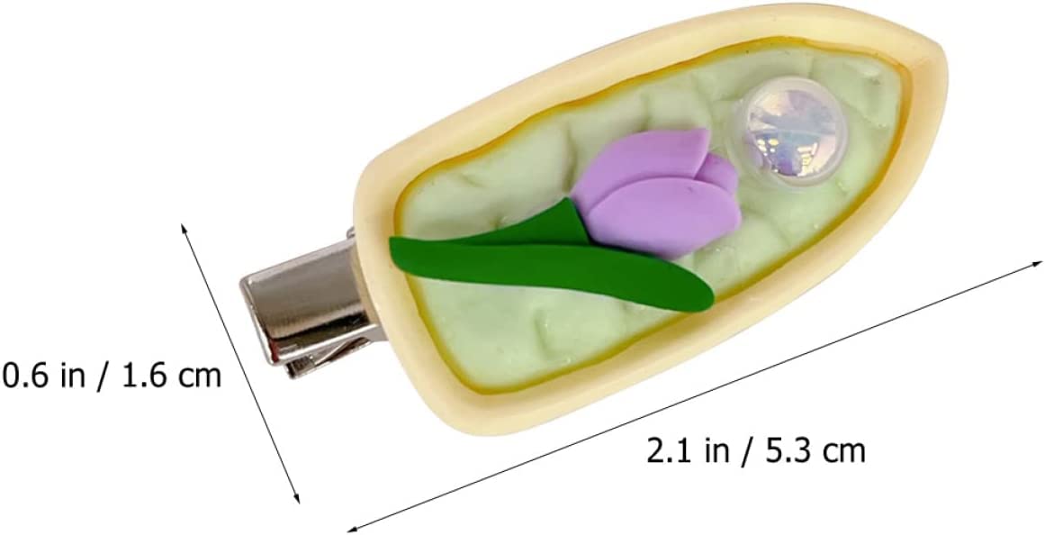 Szpilki do włosów, spinki do włosów dla kobiet, 15 szt. Symulowane spinki do włosów z kwiatem tulipana kwiatowe spinki do włosów małe metalowe spinki do włosów Barrettes, spinki do włosów dla dziewczy