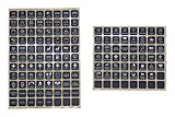 Voswitch Button Stickers Sheet for Vehicle and Boat