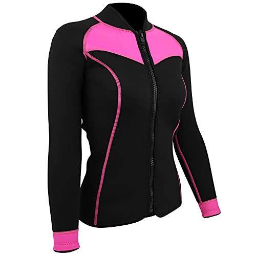 Woman Wetsuit Top Long Sleeve Sun Protection Comfortable Fit for Snorkeling Surfing Swimming Neoprene Available in 5 Sizes miniatura 6