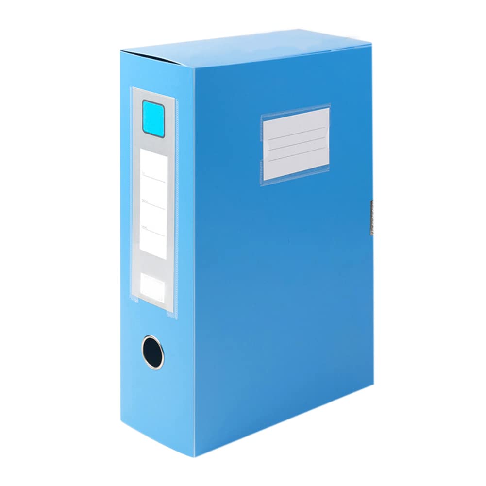 Confezione Da 5 Cartelle A4 Scatole Per Documenti Studente Carta Di Prova Cartella Plastica Scatola Portaoggetti Custodie Per Archivi Con Coperchio