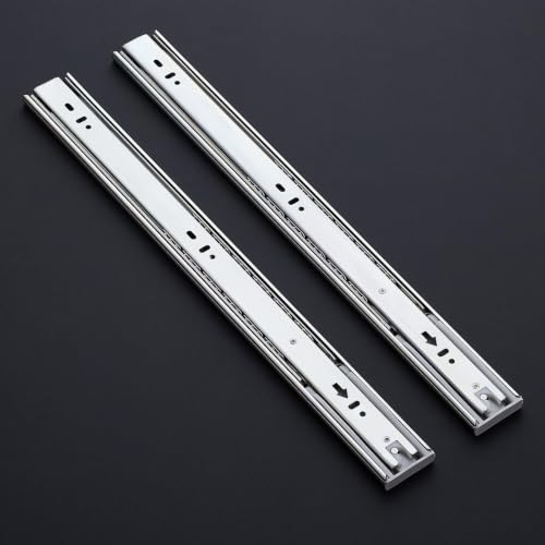 Image of Ravinte Silver Soft Close Drawer Slides 18 Inch 2 Pairs 4 Pack