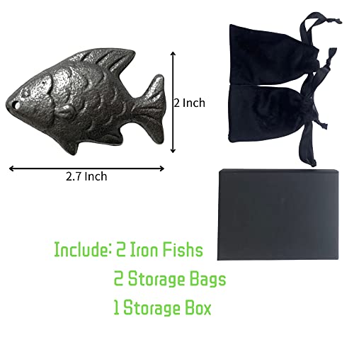 Iron Fish for Iron Deficiency, 2 Packs Ironfish Safe Cooking Tools to Reduce IronDeficiency Risks