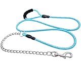 Boswany Chewproof Dog Leash, 1/3" Reflective Nylon Rope Leash by 6FT Dog Leash for Medium Small Dogs