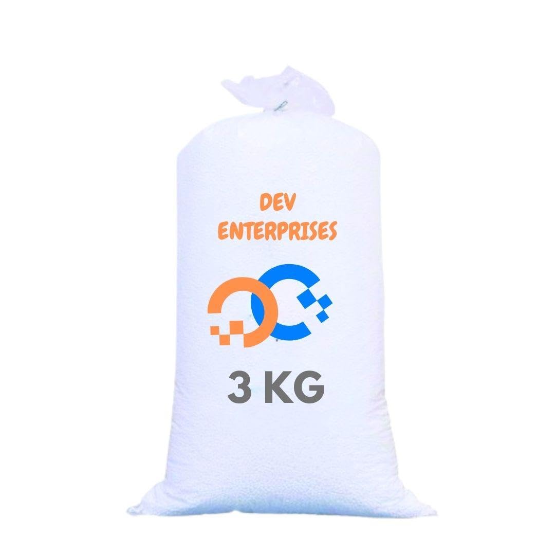 DEV-Enterprises - 3kg White Beans for/Fillings/High Density Beans for Bean Bag Refill Beans for Bean Bag Filling Beans Filler 3 kg (B0DHL31FWW) Amazon Price History, Amazon Price Tracker