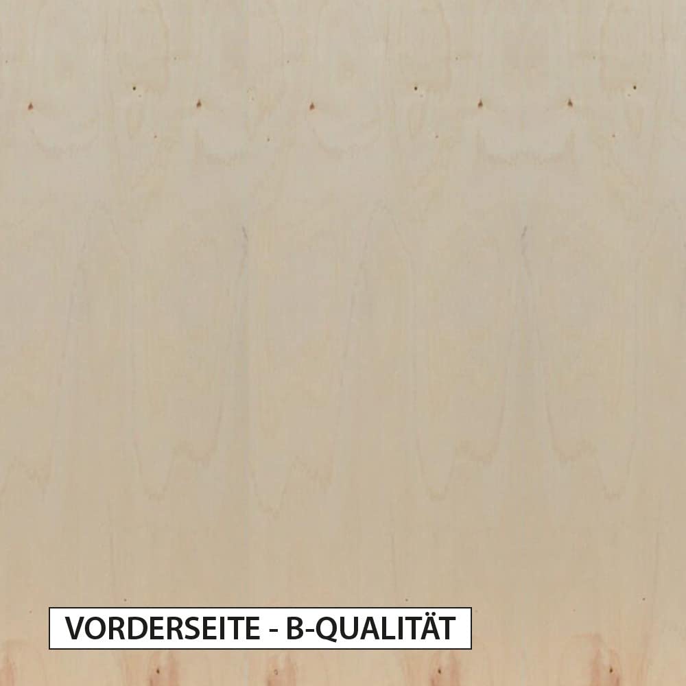 20 mm Multiplex-Platte Pappel 84x60 cm (A1), B/BB Qualität, hohe Belastbarkeit und Stabilität, für Tische, Werkbänke, Treppenbau, Schalungen, Regalbau - in mehreren Stärken u. Maßen