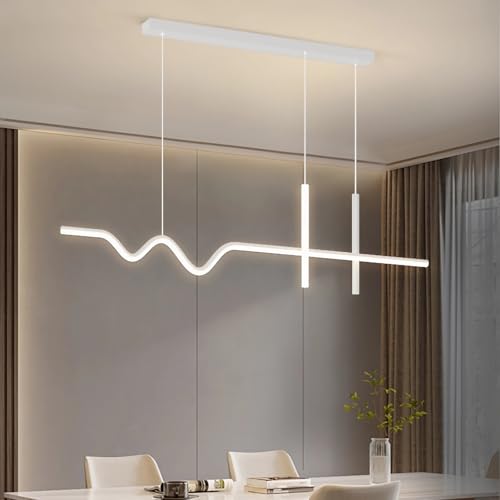 Lampe suspendue LED table salle à manger réglable îlot cuisine 100 cm dimmable