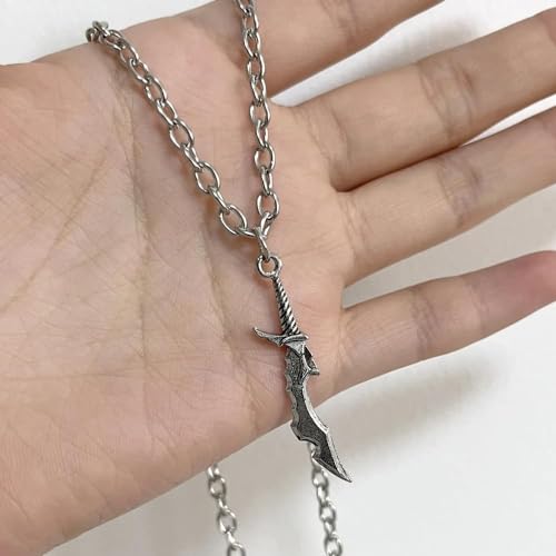 Anime Solo Level Up Necklace Cosplay Knife Pendant Choker Jewelry Accessories Gifts2
