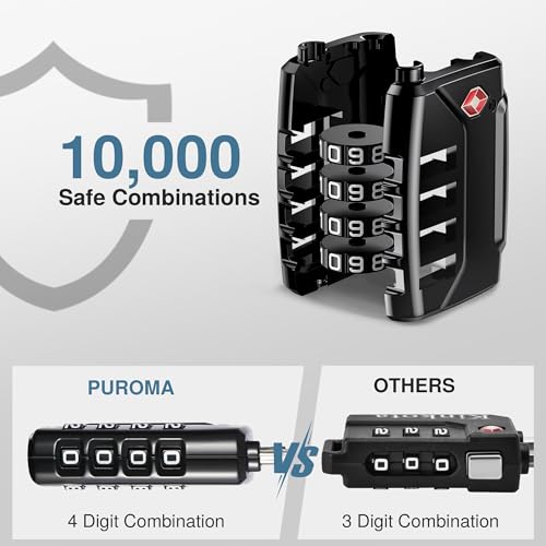 Puroma CLL02D 2 Pack Tsa Approved Luggage Lock thumb #1