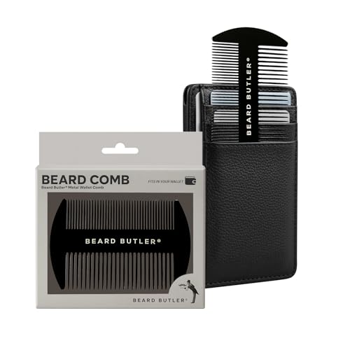 Beard Butler® 'The Original' Metal Wallet Comb – Slim Credit