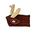 Zoo Snoods Reindeer Costume - Deer Antler Knit Dog Snood Wrap for Pets, Warm Neck Ear Cover Protection for Halloween and Winter (Small)